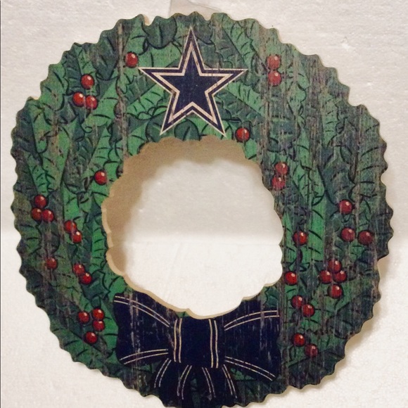 Wall Art Dallas Cowboys Wall Hanging Christmas Wood Wreath